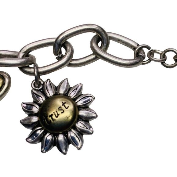 Cracker Barrel Silver/Gold Inspirational Bracelet - Picture 5 of 12